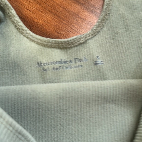 Abercrombie and Fitch Soft Collection Ribbed Body Con tank top dress green small - Picture 2 of 4